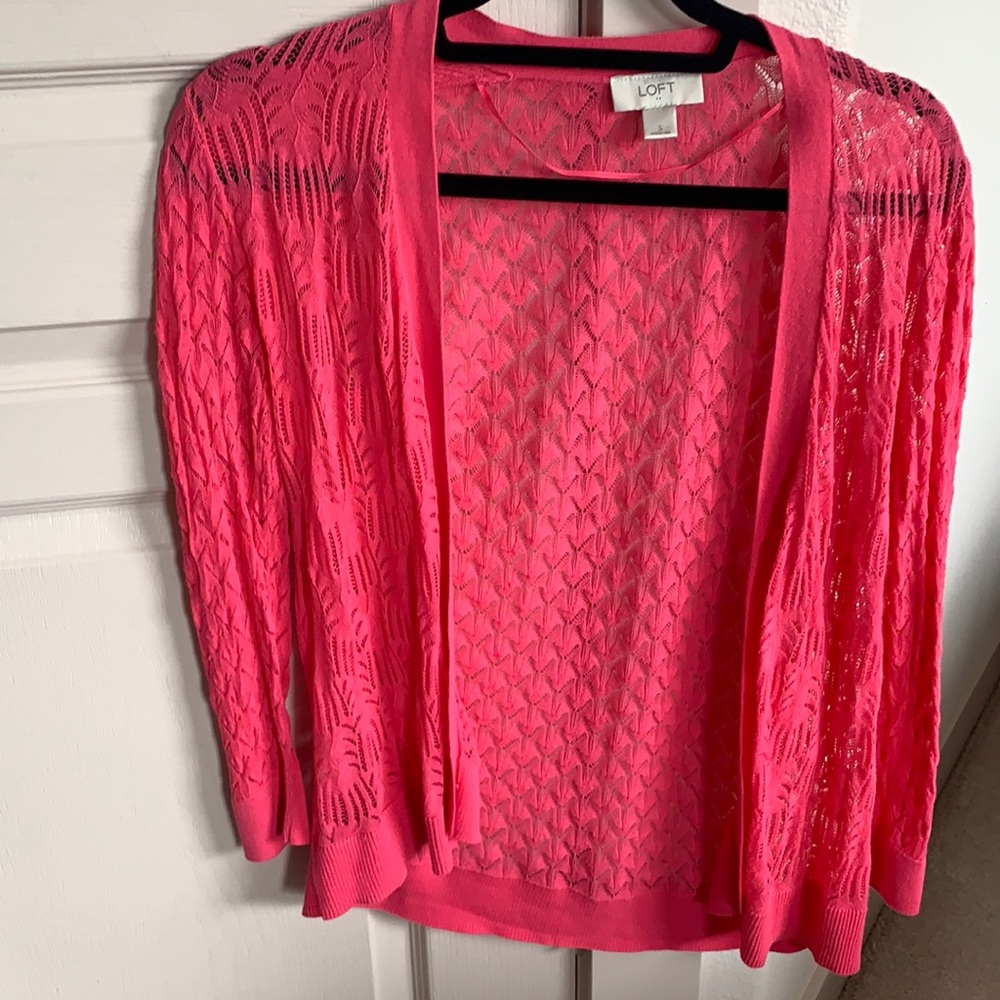 Coral cardigan
